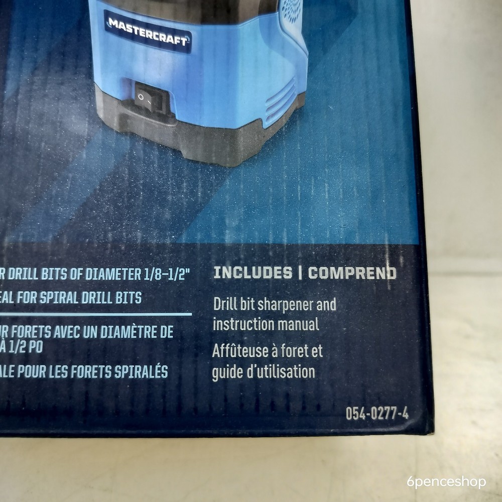 Mastercraft 054-0277-4 Drill Bit Sharpener 1/8-1/2"