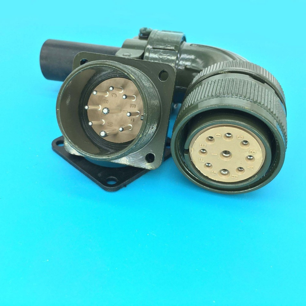 9-Pin Right Angle Encoder servo motor Aviation plug connector MS3102 3106A20-16S