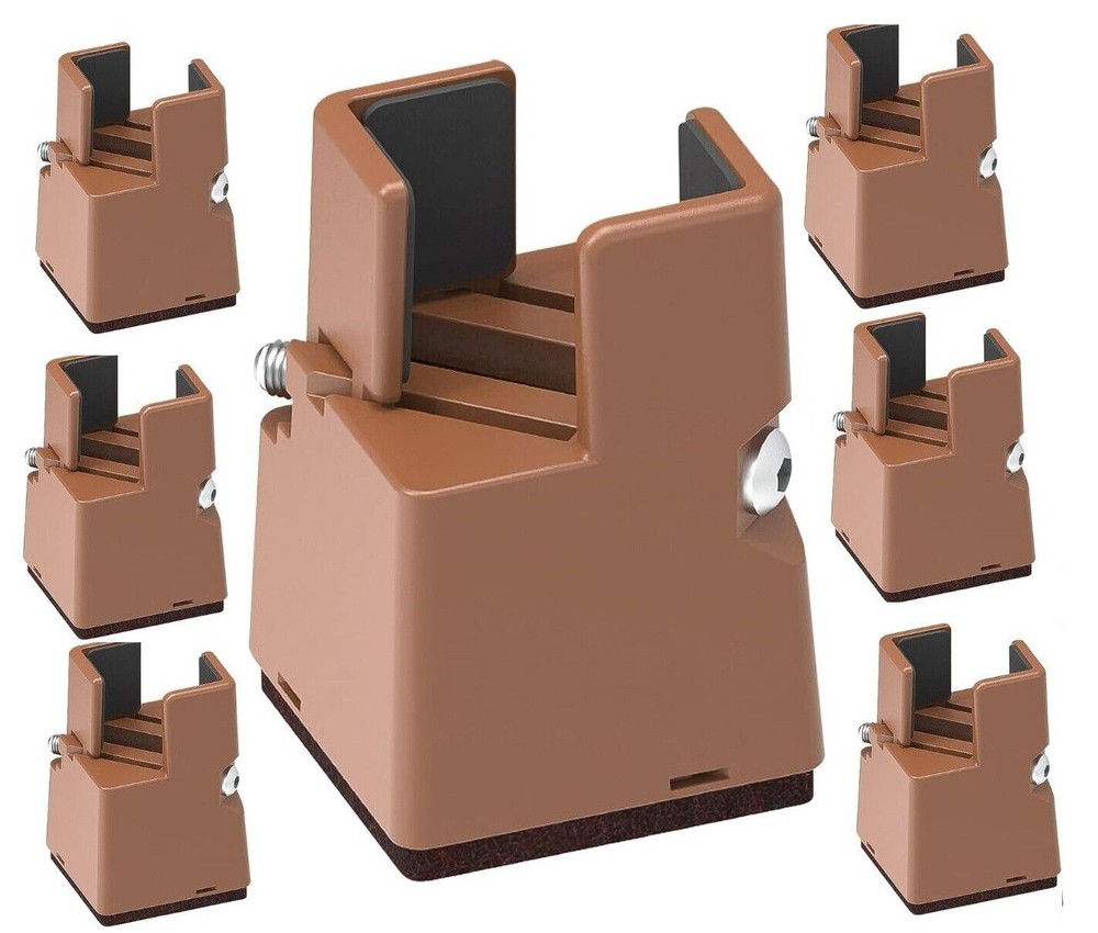 Furniture Risers with Adjustable Screw Clamp 2” 7 PACK