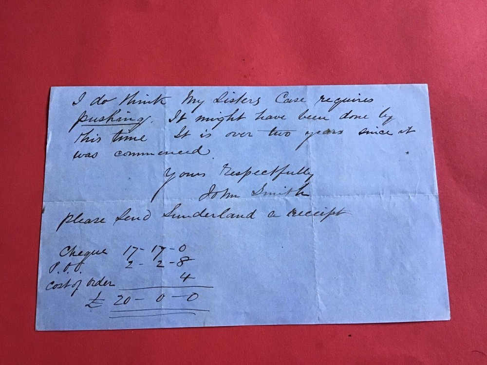 John Smith 1880 Keighley Yorks Memorandum R34661