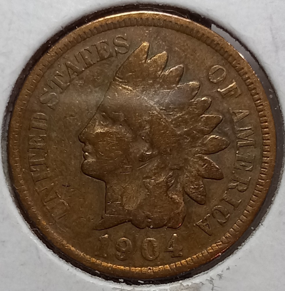 1904 Indian Head Cent Penny (Very Good Details)