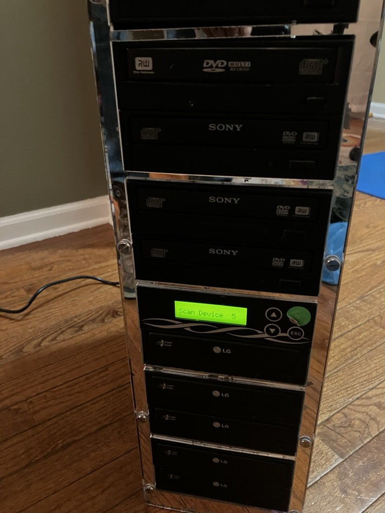Disc Duplicator Tower 1 to 9 DVD/CD Duplicator Drives