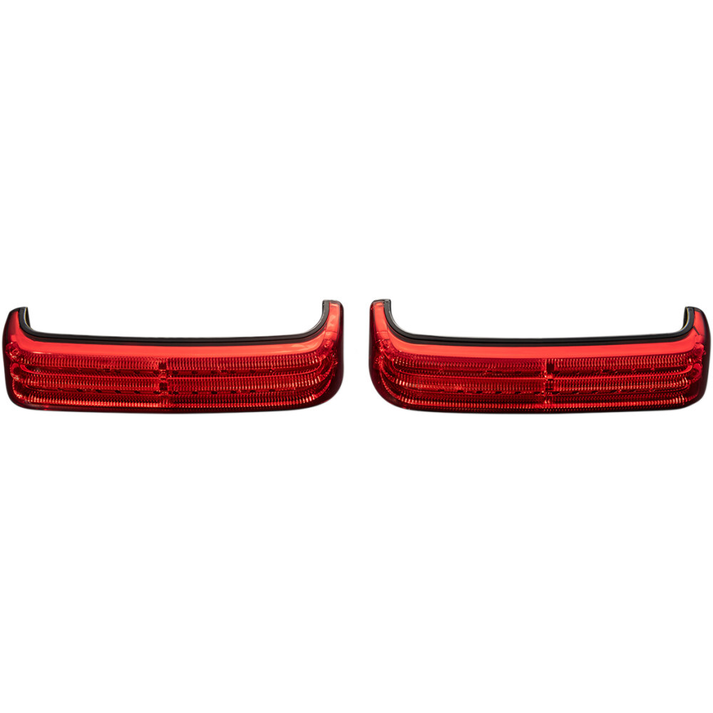 Custom Dynamics Saddlebag LED Lights - Sequential - Black/Red | PB-SBSEQ-HD-BR