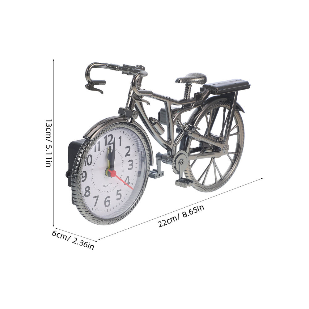 1PC Bicycle Alarm Clock Retro Creative Clock Desktop Vintage Clock Desktop Decor