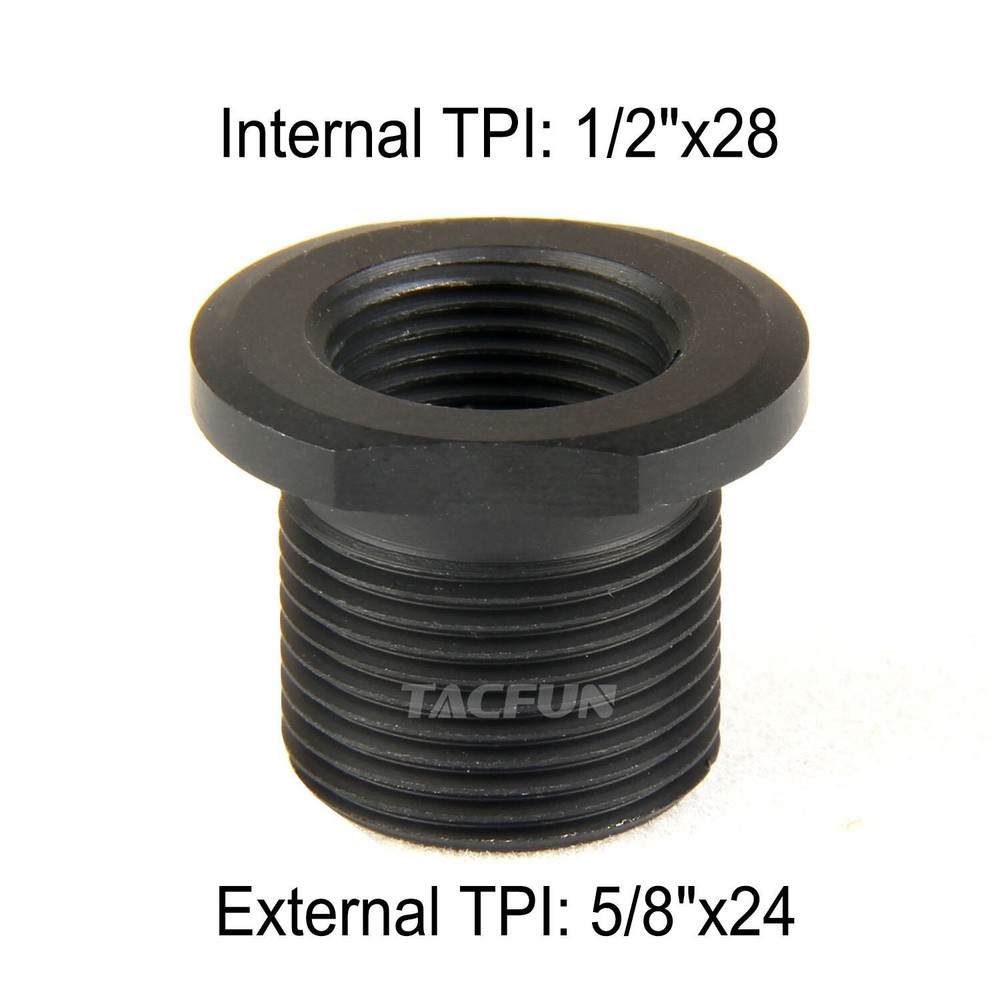 Muzzle Brake 1/2x28 TPI Low Concussion Linear Compensator for 9mm /w Washer