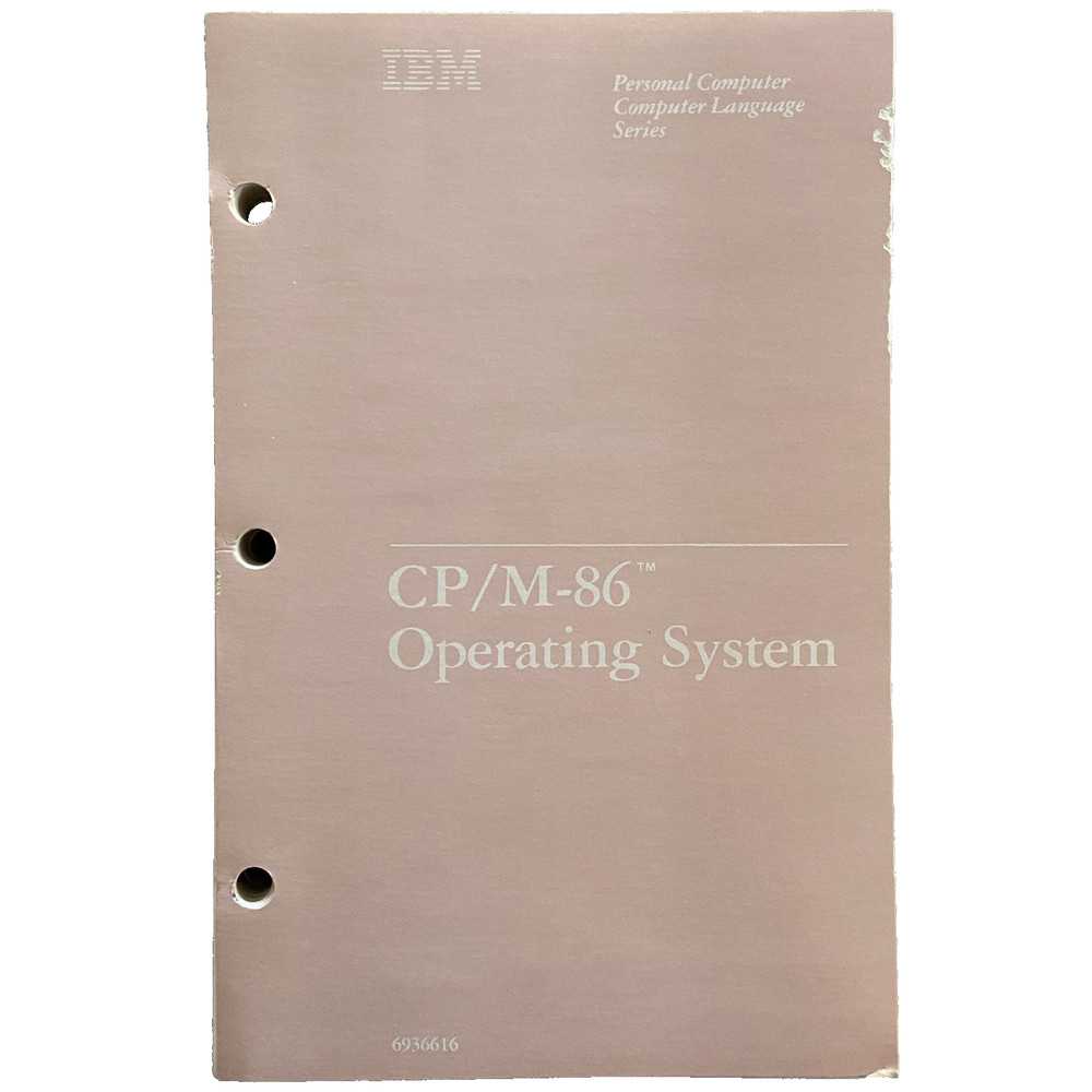 IBM Personal Computer CP/M-86 Operating System Language Series 1st Ed. 1982 Book