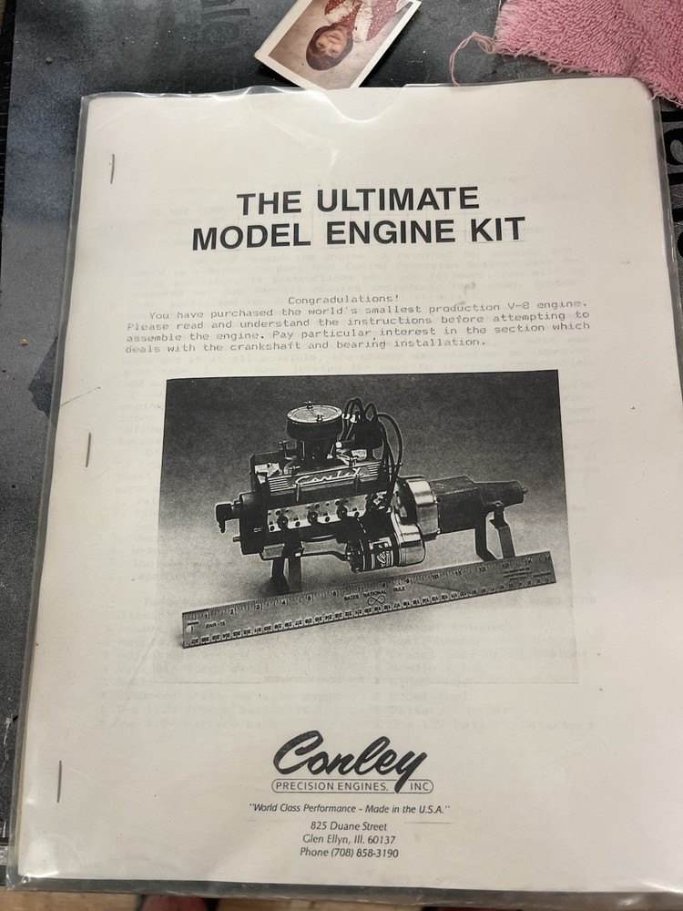 Conley 1/4 Scale V8 Nitro Engine