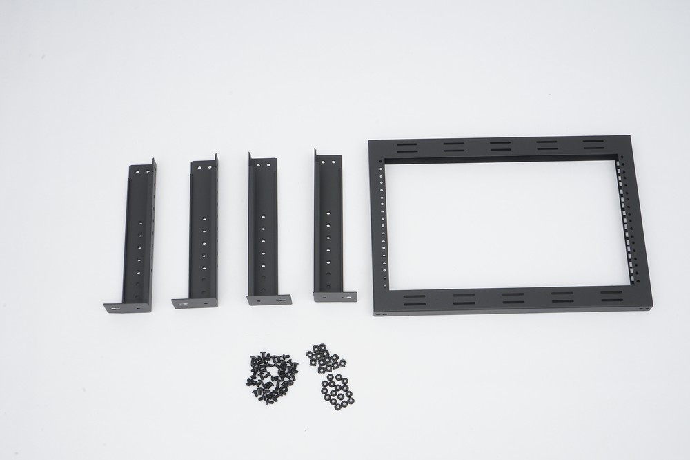 6U Wall Mount Open Frame Network Server Equipment Rack Cabinet Adjustable 19"