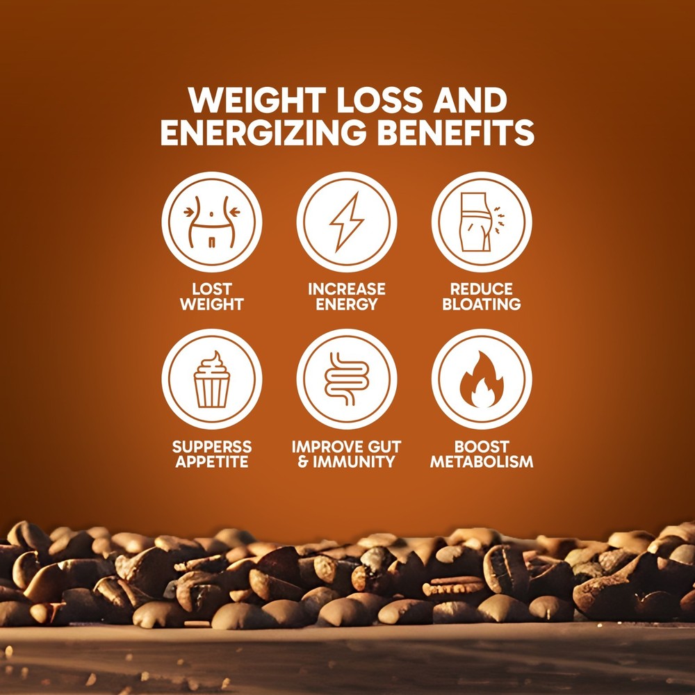 Delgada Instant Coffee - Premium Ganoderma, Rich Bold Taste - Healthy