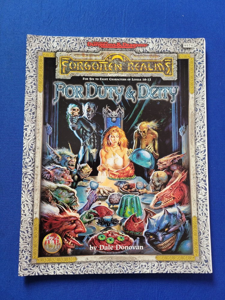 AD&D For Duty & Deity Adventure Module - Forgotten Realms 9574