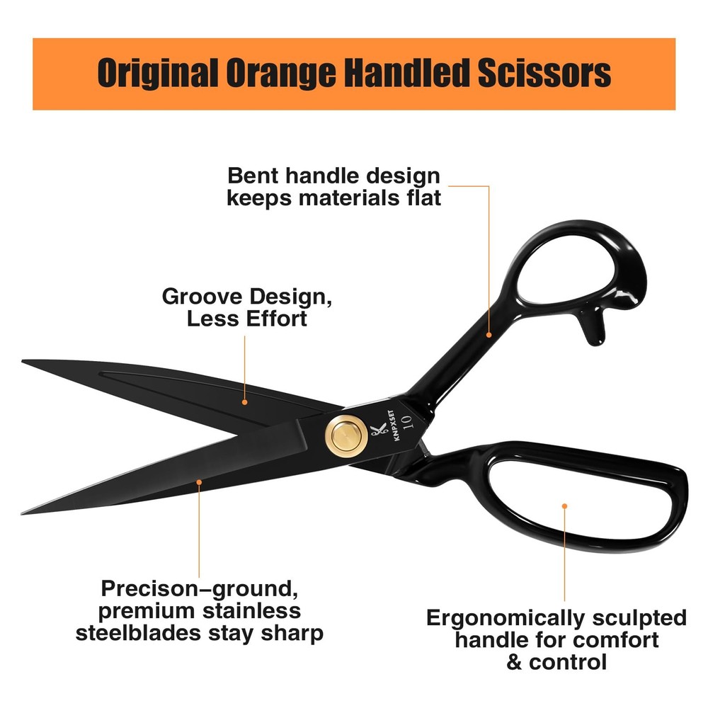 Professional Tailor Scissors 8 Inch - Fabric Scissors Heavy Duty, Sharp Sewing