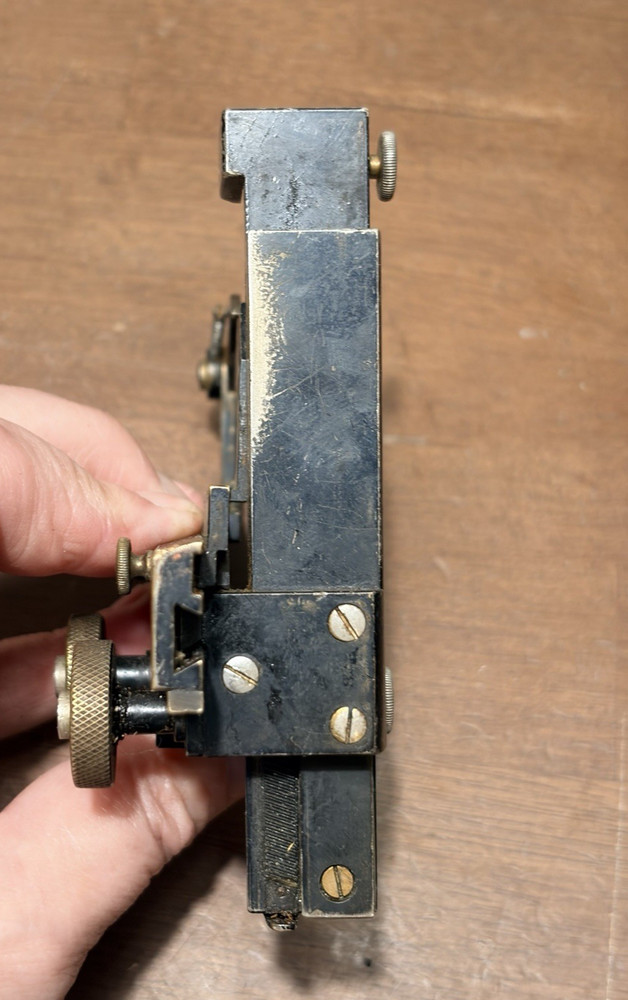 Vtg Spencer Mechanical Stage Microscope Caliper Accessory for Laboratory