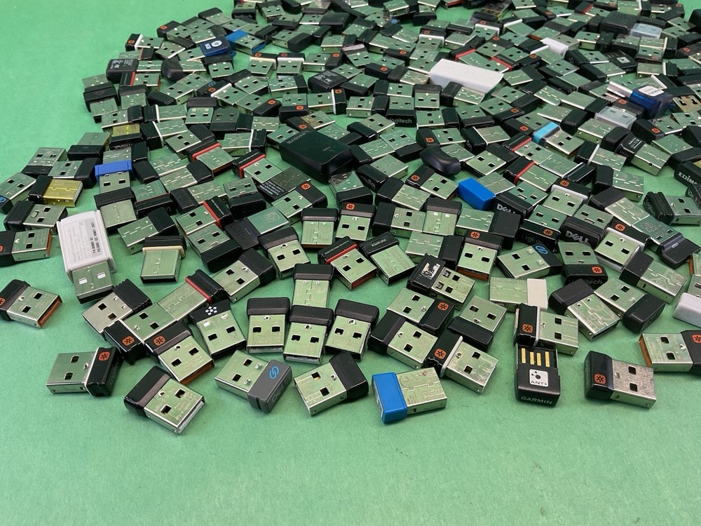 Lot Over 275 Usb Receiver Dongles. Mostly Logitech - Many Unifying Nano UNTESTED