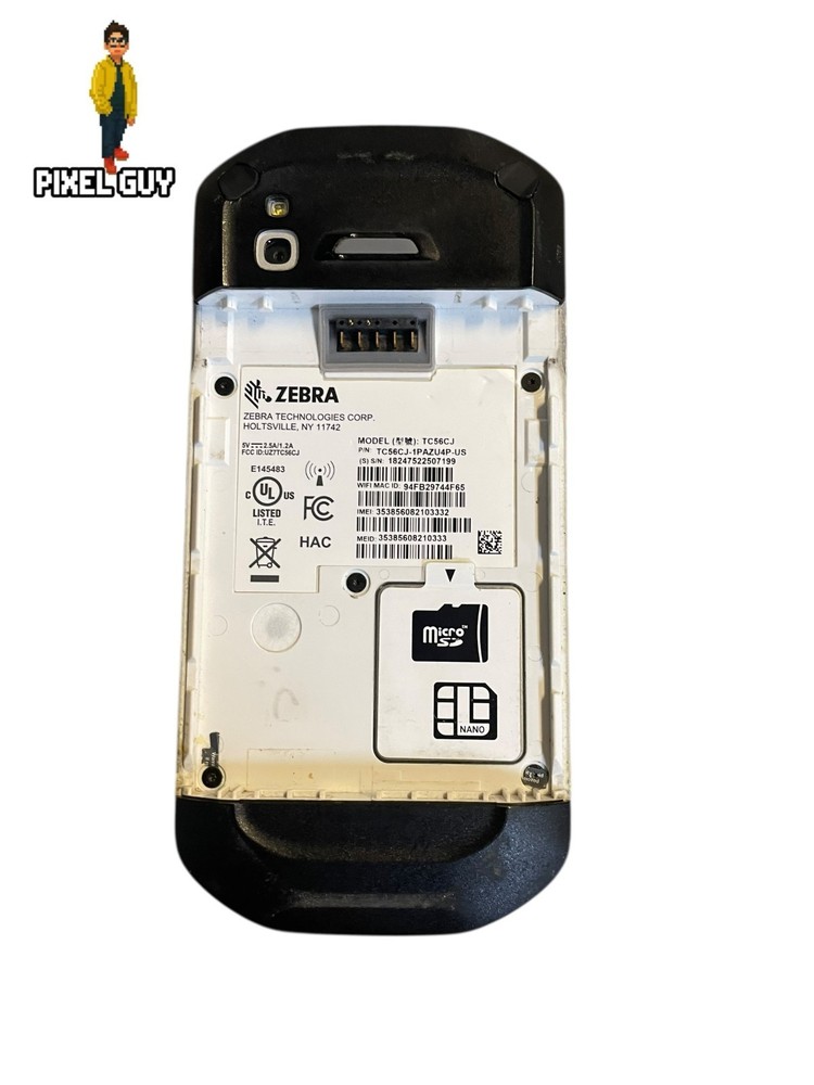 Zebra TC56CJ Android Handheld Computer Barcode Scanner P/N TC56CJ-1PAZU4P-US