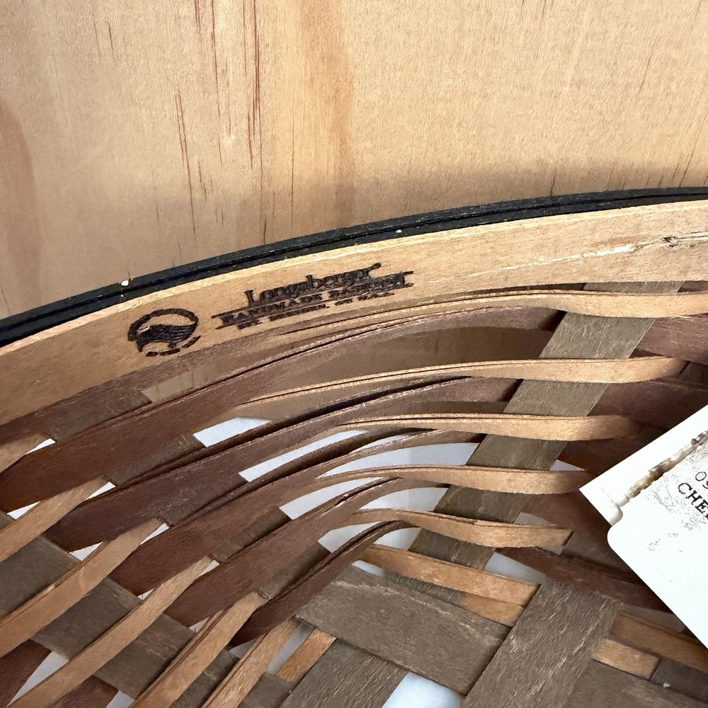 Longaberger Chestnut Medium Oval Diamond Basket