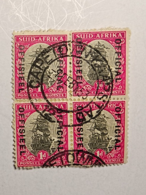 Suid Afrika 1953 used block