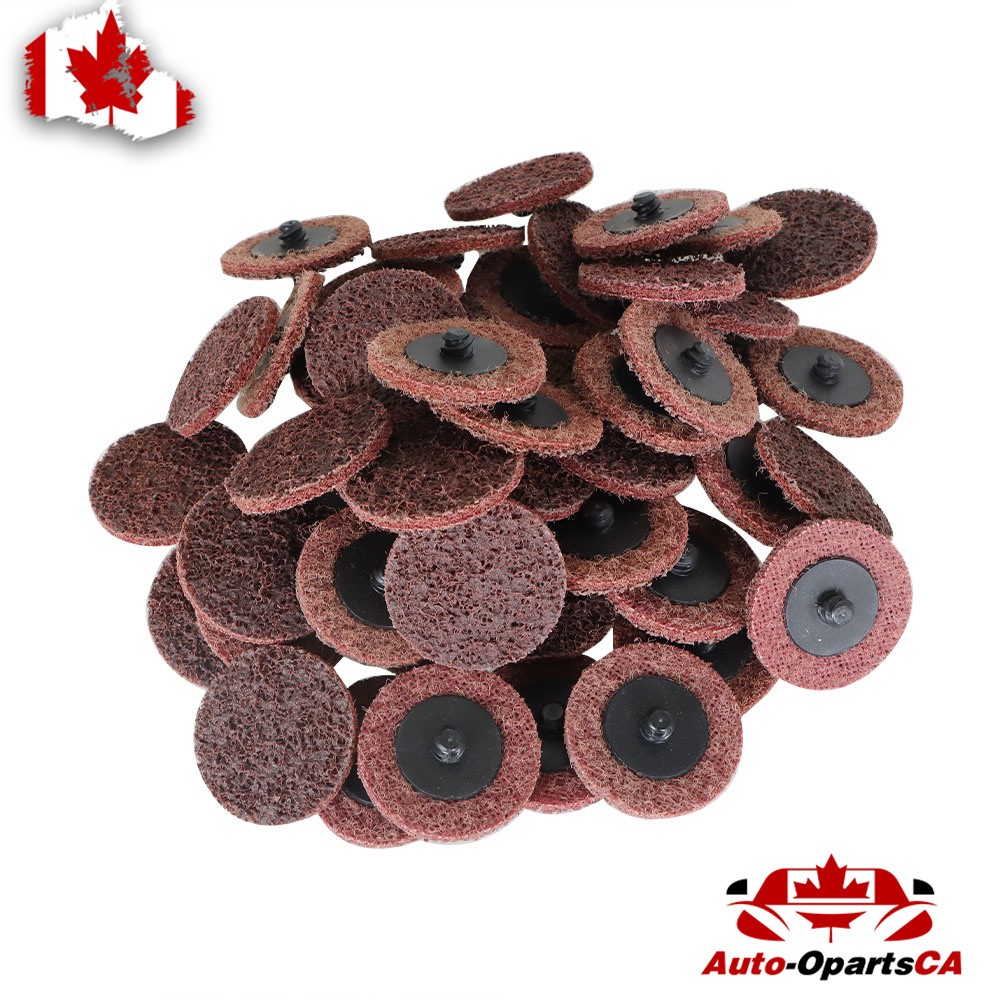 2" Medium Surface Conditioning Discs Roll Lock Grinder Sanding Pads 50Pcs