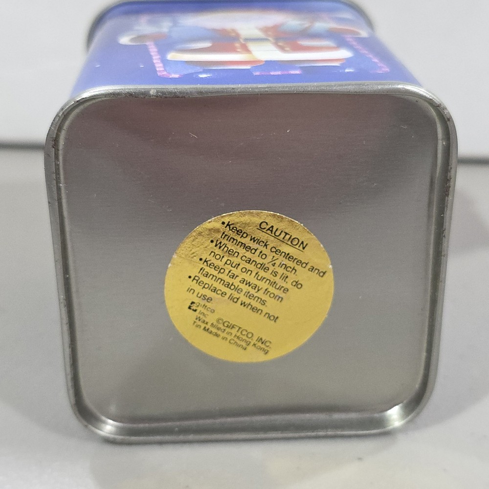 Christmas Candle In Tin