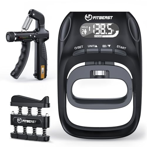 Grip Strength Tester Set - Hand Strengthening Tools for Progress Tracking & Reco