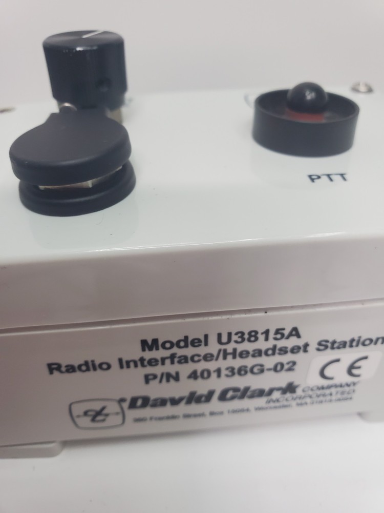 David Clark U3815A Radio Interface Control Module Headset Controller Vintage