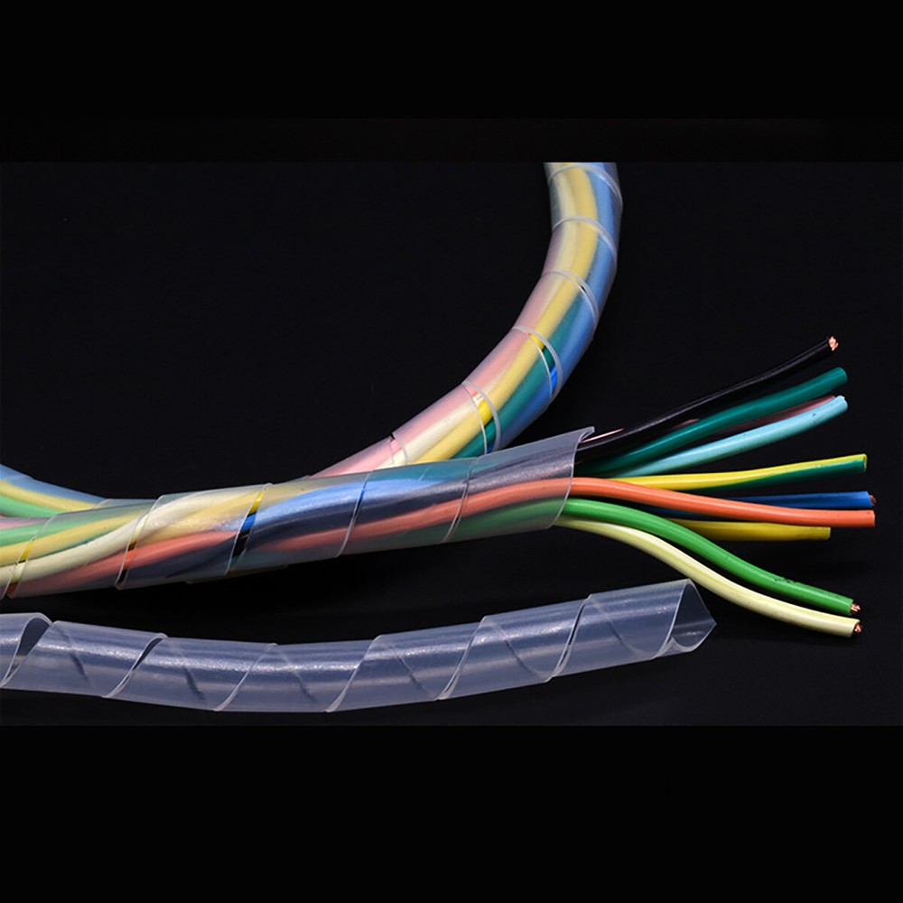 Spiral Wrapping Banding Wire Protect Cable Manage Winding Pipe Φ6~Φ30mm