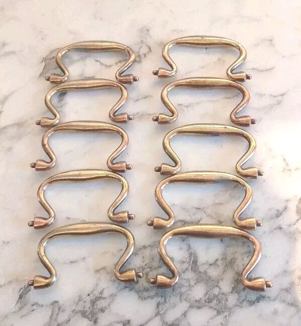 Vintage Brass Swan Handles Pulls Cupboard/Drawer £6 each.