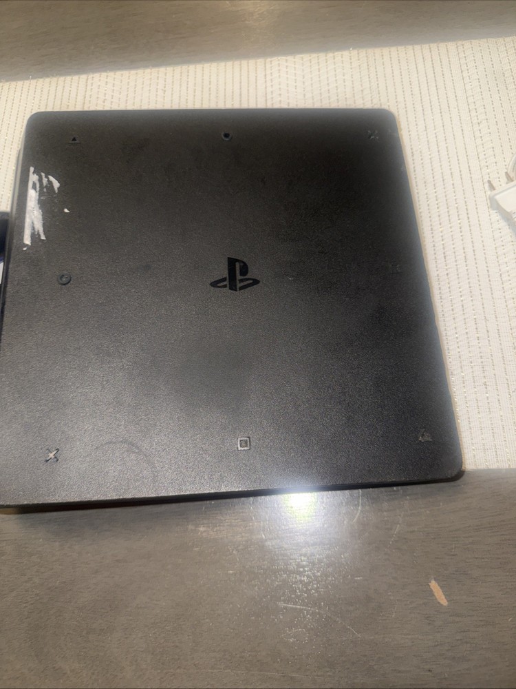 Sony PlayStation 4 Slim 1TB Console & Controller Cables -Tested & Working