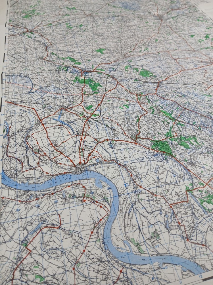 WW2 EMERGENCY EDITION map featuring REES (OPERATION PLUNDER), THE RHINE, BOCHOLT