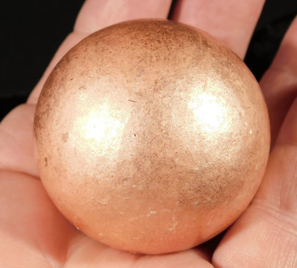 BIG! Super Heavy Solid COPPER SPHERE From Michigan 589gr
