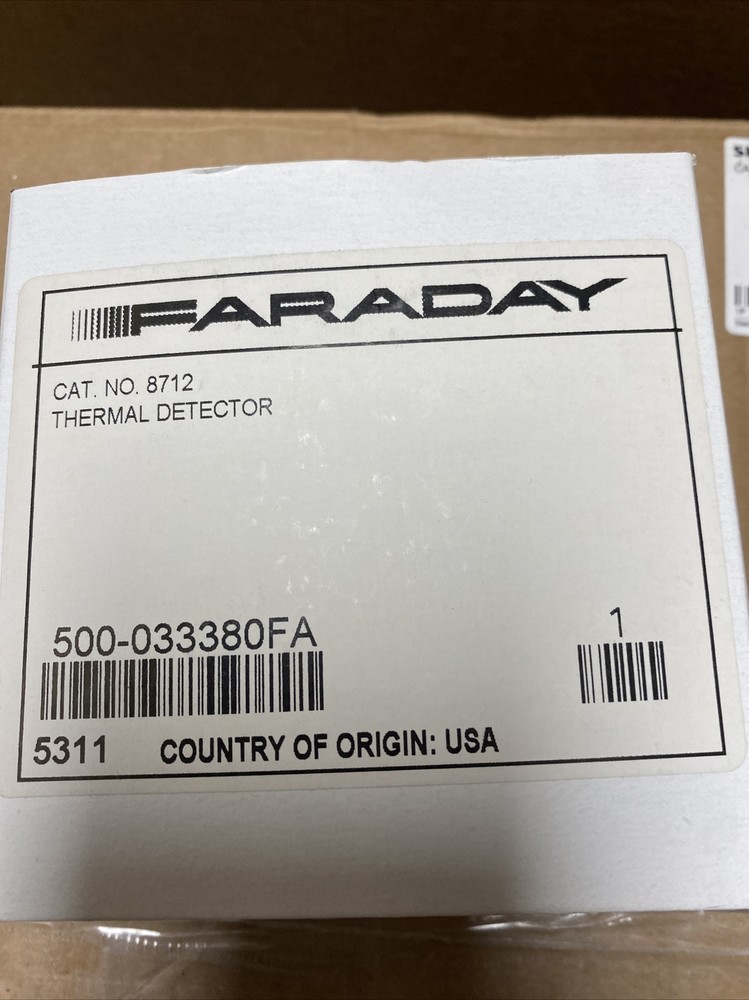 Faraday 8712 heat detectors