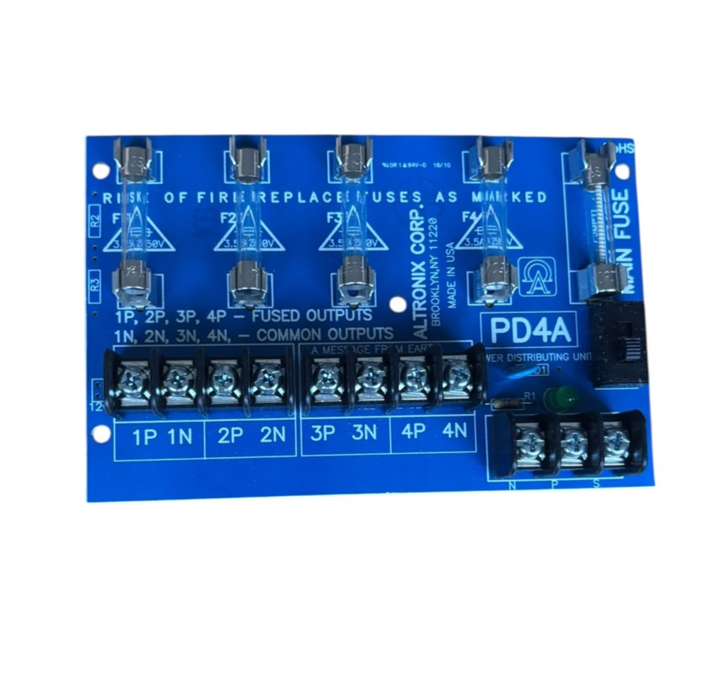 ALTRONIX PD4 Power Distribution Module, 4 Fused Outputs