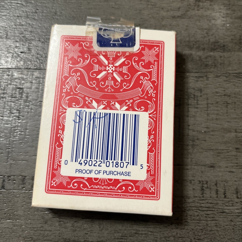 Stud Playing Card Red Deck Poker Size Linen Finish Distribute Walgreens Complete
