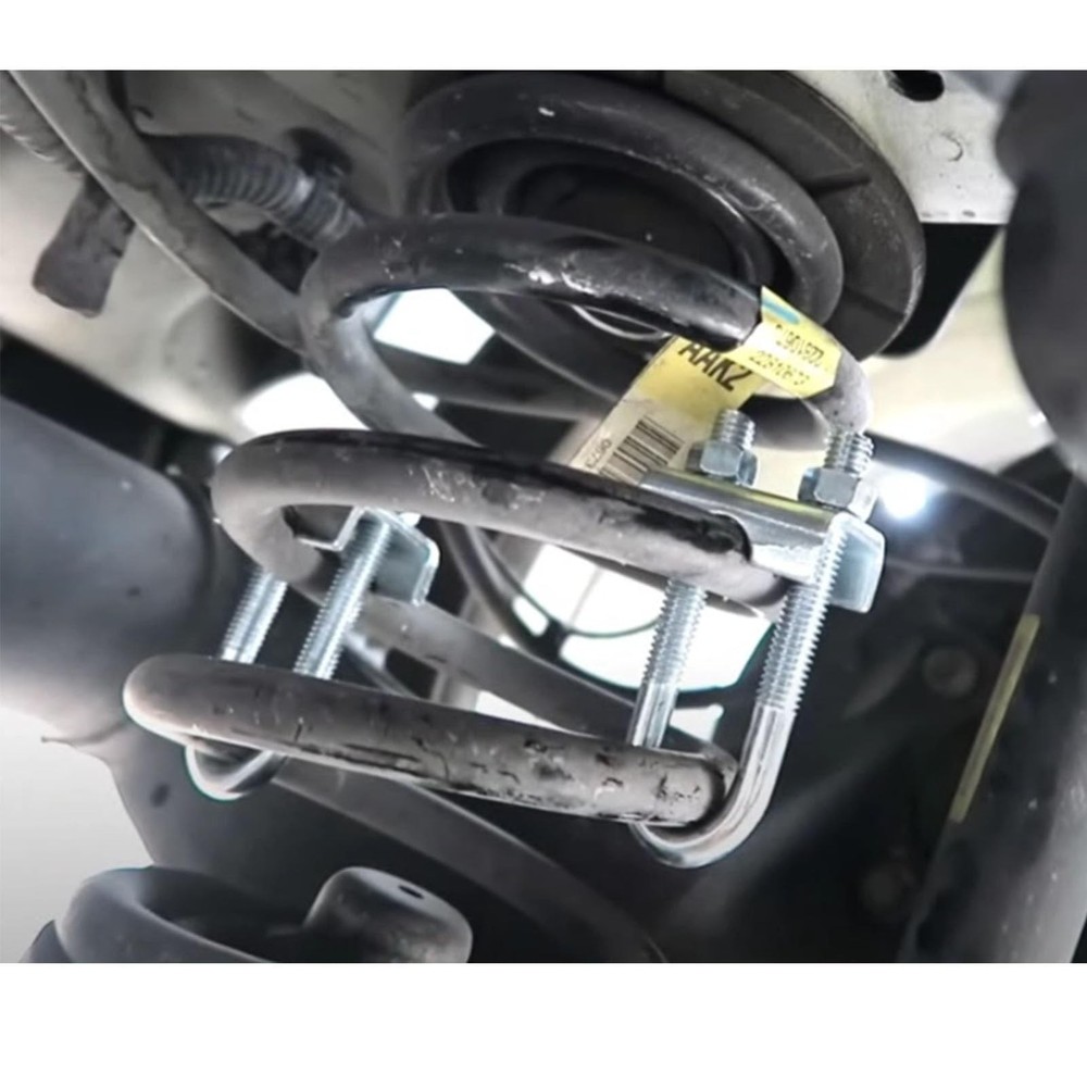 Adjustable Coil Spring Lowering-Leveling Clamp Kit -4 Coil Spring Stabilizes Set