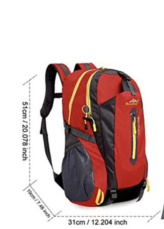 Baishigi Keep Walking Backpack 40L Waterproof Anti-Microbial Hiking Lightweight