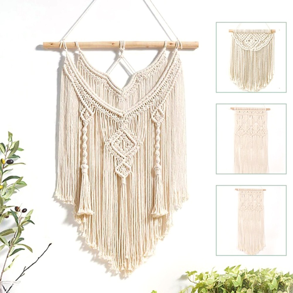 Macrame Wall Hanging Tapestry Wall Decors Boho Chic Woven Home Decor US