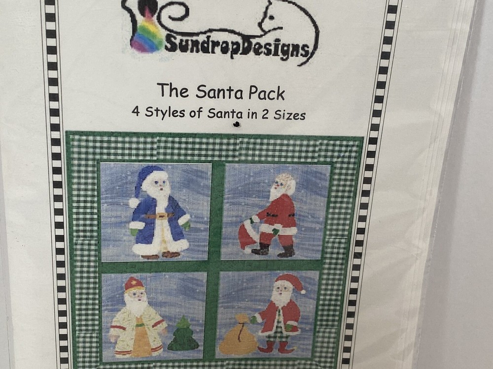 Appliqué Quilt Pattern Sundrop Designs The Santa Pack