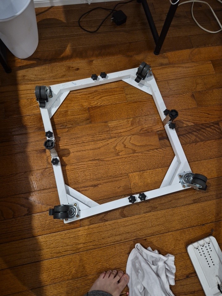 Versatile Mobile Base Stand for Appliances with Rubber Wheels