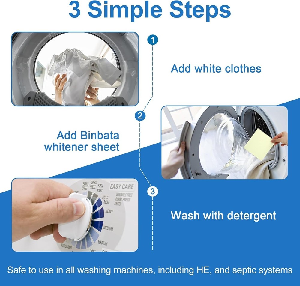Unscented Biodegradable Laundry Whitener Sheets – 78 Count for Deep Cleaning