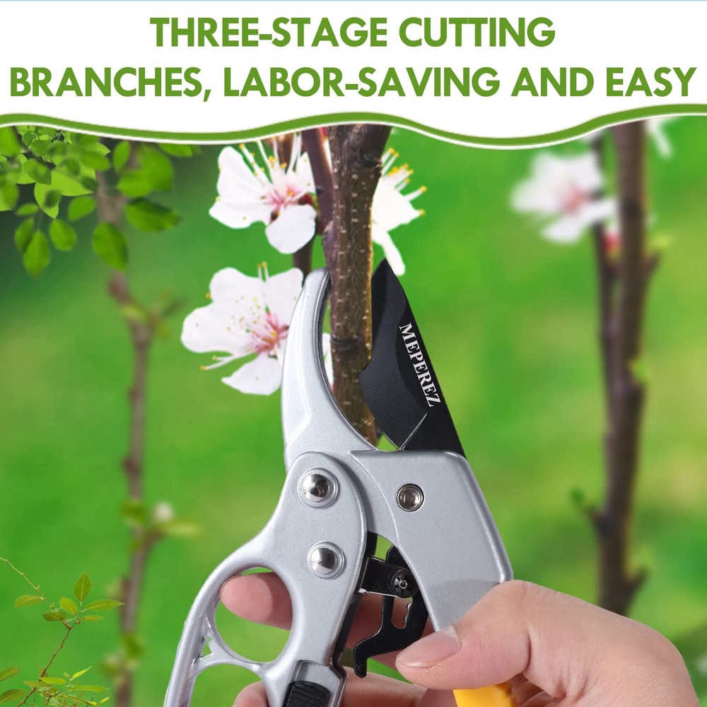 Ultra Sharp Germany Steel Pruning Shears - Cuts 3X Easier, Ergonomic Design -...
