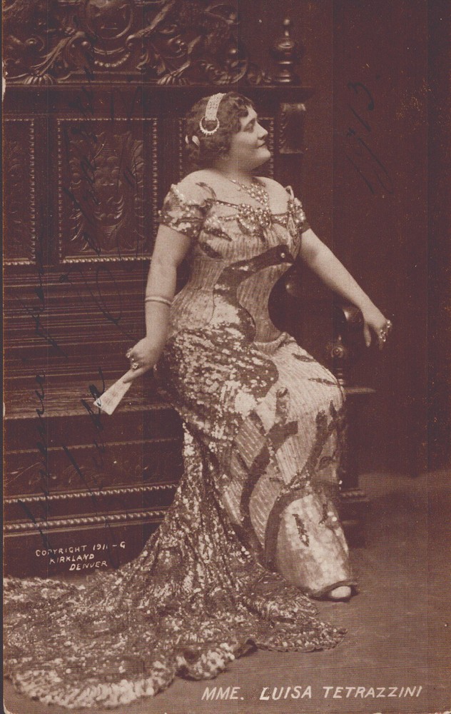 LUISA TETRAZZINI - PHOTOGRAPH SIGNED 1913