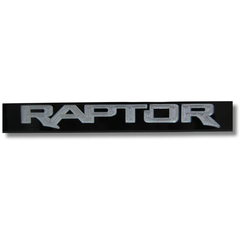 Ford Raptor Engraved Solid Metal Black License Plate Frame Official Licensed