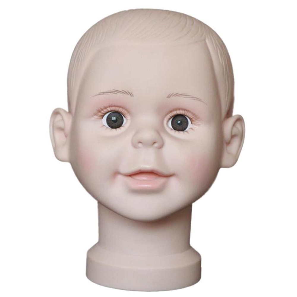 PVC Kids  Head Model for  Hat Display Display Stand