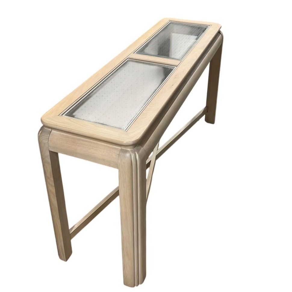 Hammary Acclaim Glass Top Console Table
