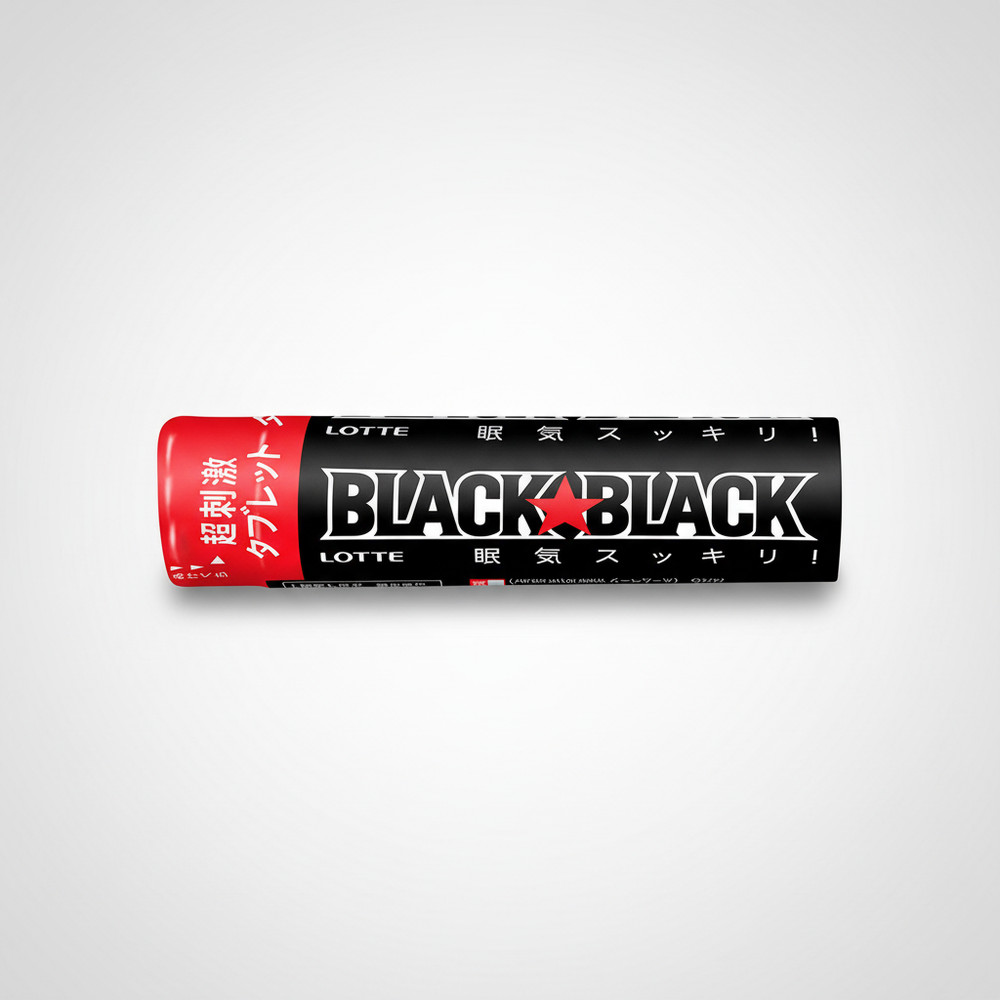 Lotte Black Black Strong Type Mint Tablets Japan