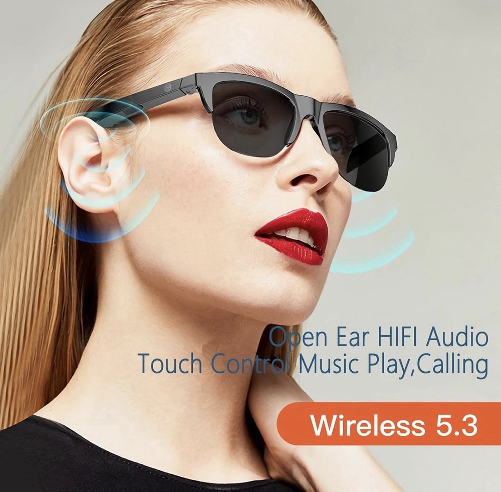 Wireless Bluetooth 2 pack Smart Glasses – Open Ear Headset for Calls, Music