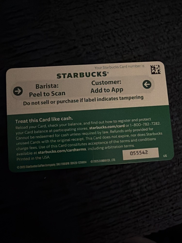 Hello kitty Starbucks gift card, 2026- no balance