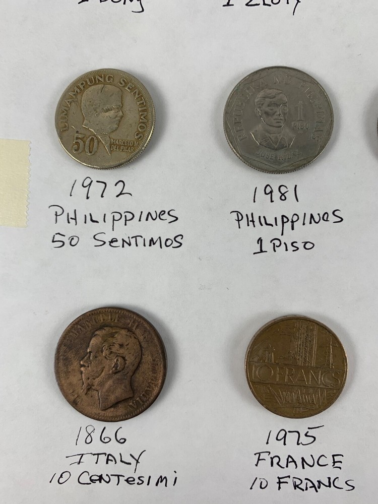 Mix Lot Of 15 Different Foreign Coins