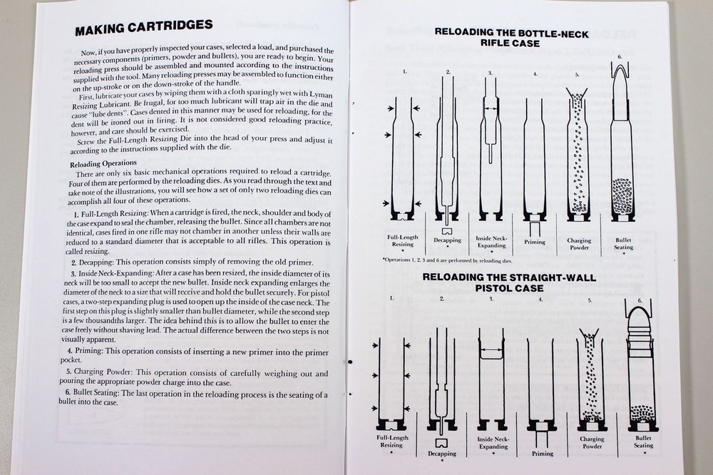 Lyman Reloading Cast Bullet Guide User Manual Instructions Operators Owners