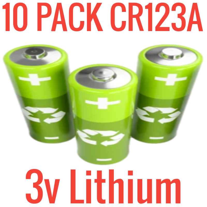 10 PACK Mixed LITHIUM CR123A 3V BATTERY