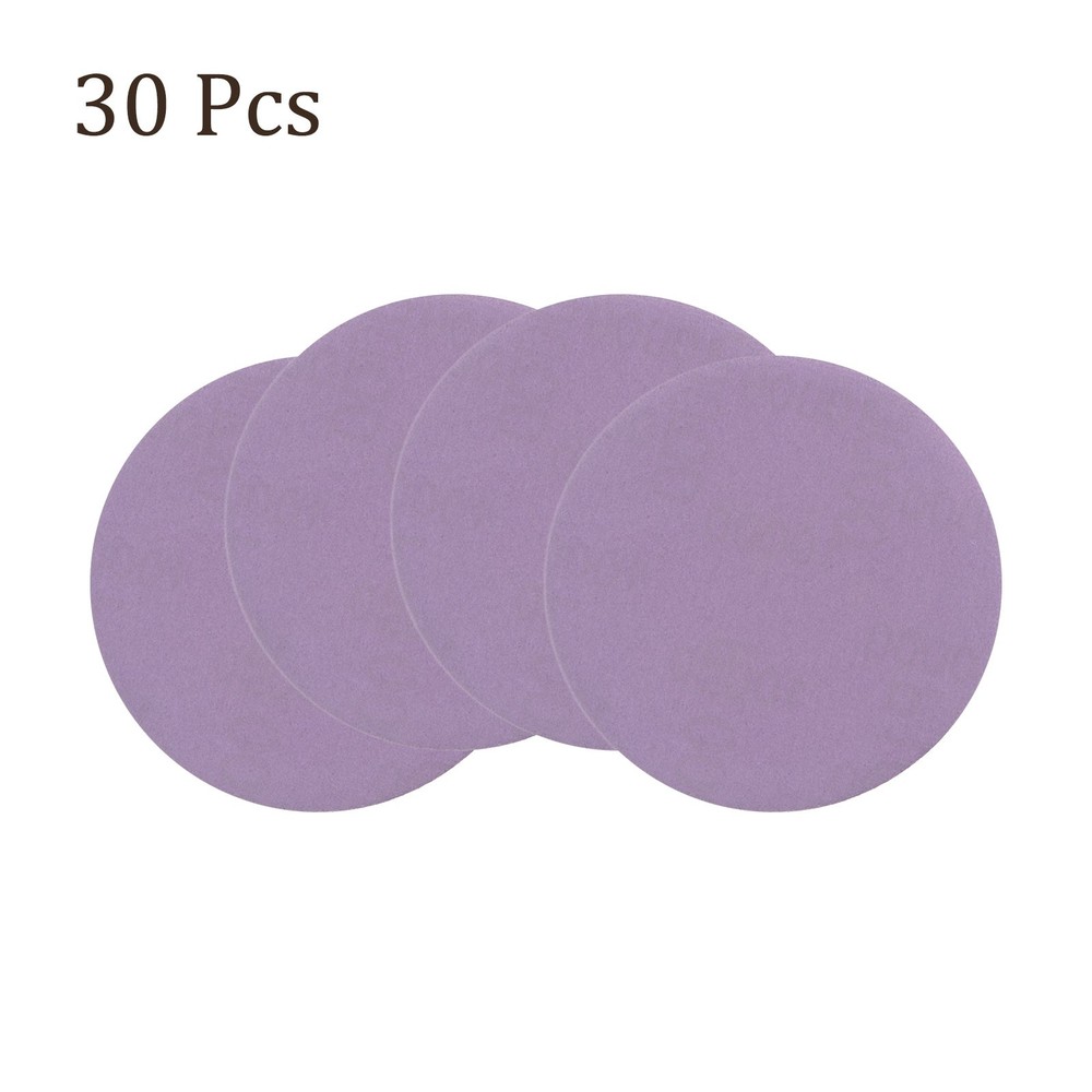 30pcs Sanding Discs Hook & Loop Backing-[3 Inch x 10000 Grits] Purple Sandpapers